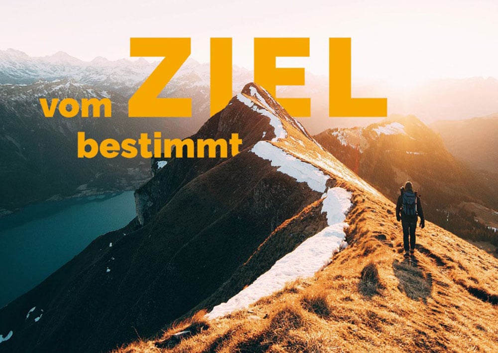 Coverdesign Reihe: Vom Ziel bestimmt