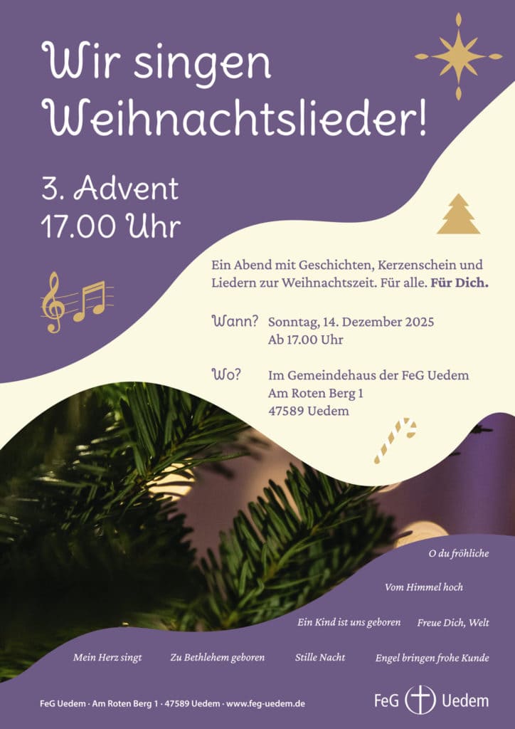 Poster Weihnachtssingen