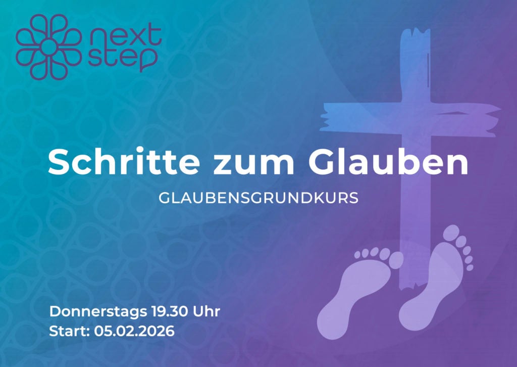 Flyer Schritte zum Glauben